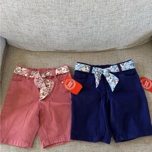 Wonder Nation Pink and Blue Kids Casual Shorts Set